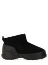 Moon Boot Black Suede Mezzaluna Ankle Boots In Black