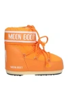 Moon Boot Classic Low 2 Woman Ankle Boots Orange Size 5.5-7 Textile Fibers