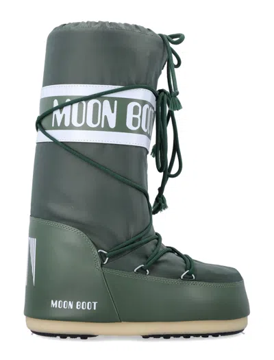 Moon Boot Icon High Nylon Boots In Green