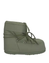 Moon Boot Ens  Icon Low Lace-up Rubber Boots In Khaki