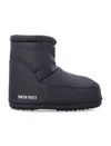 Moon Boot No Lace Black Rubber Boots In Black