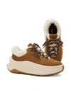 Moon Boot Moon247 City Brown Logo Lace-up Sneakers In Brown
