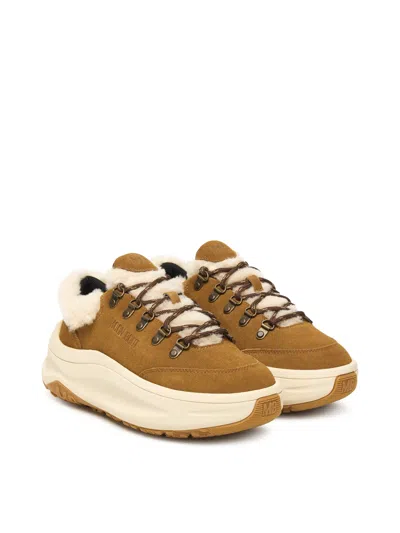 Moon Boot Sneakers Moon247 City In Shearling In Brown