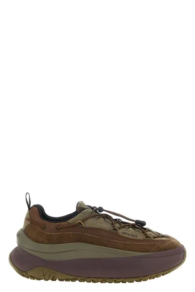Moon Boot Leather Low-top Sneakers In Brown