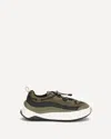 Moon Boot Moon247 Xlace Khaki Sneakers In Green