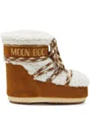 Moon Boot Icon Low Shearling Leather Boot In Brown