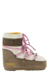 Moon Boot Two-tone Suede S X Guest In Residence Icon Low Ankle Boots In Multi