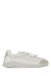 Moon Boot White Fabric Moonlight Sneakers In Multi