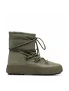 Moon Boot Mtrack Tube Rubber Boots In Green