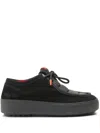Moon Boot Mtrack Wallaby Panelled Suede Boots In Black