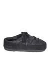 Moon Boot Mule Quilted Brown In Black