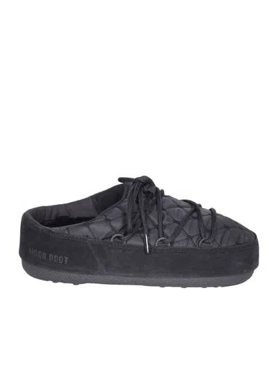 Moon Boot Mule Quilted Brown In Black