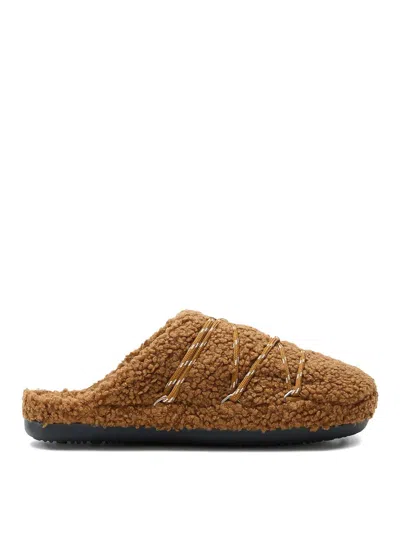 Moon Boot Mule Teddy Cognac In Brown