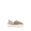 Moon Boot Mb Park Clog Slipper-mule In Beige Leather And Fabric