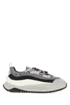 Moon Boot Chunky Sole Sneakers Featuring Mesh Panels In Gray