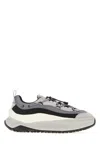 Moon Boot Chunky Sole Sneakers Featuring Mesh Panels In Gray