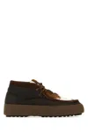 Moon Boot Multicolor Nylon And Leather Mtrack Mid Ankle Boots In Multicoloured