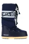 Moon Boot Navy Blue Nylon And Synthetic Leather Icon Boots In Blue