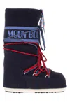 Moon Boot Navy Blue Suede Icon Boots In Blue