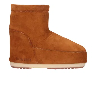 Pre-owned Moon Boot No Lace Suede Boot 'tan' | Men's Size 4.5 In Brown
