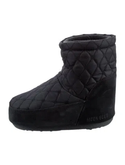 Pre-owned Moon Boot Nylon Boots In Black