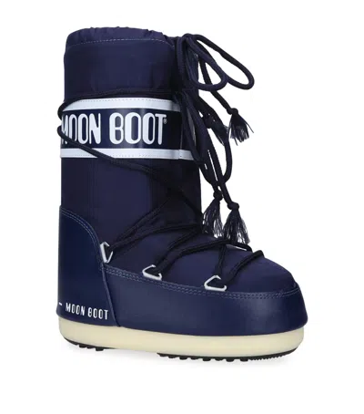 Moon Boot Kids' Nylon Classic Snow Boots In Black