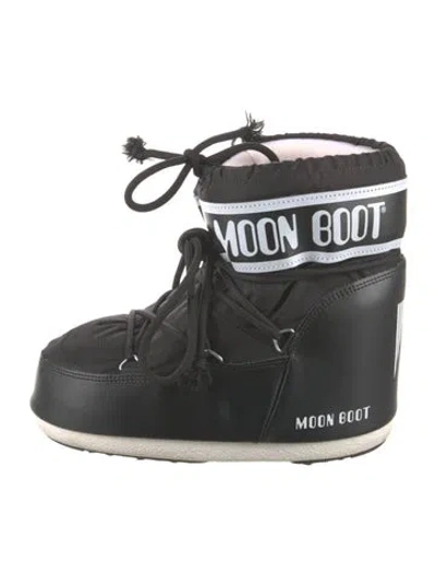 Pre-owned Moon Boot Nylon Graphic Print Lace-up Boots In Multi