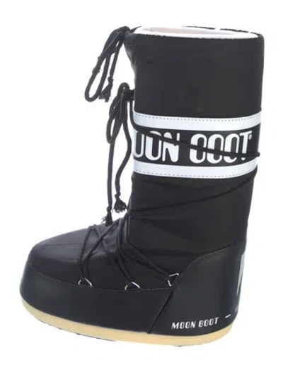 Pre-owned Moon Boot Nylon Graphic Print Snow Boots In Multi