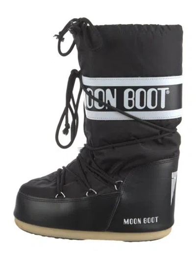 Pre-owned Moon Boot Nylon Graphic Print Snow Boots In Multi