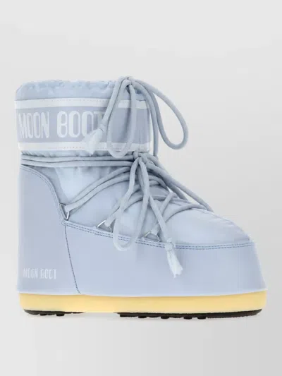 Moon Boot Nylon Icon Low Ankle Boots In Blue