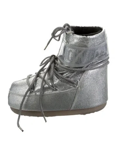 Pre-owned Moon Boot Nylon Lace-up Boots