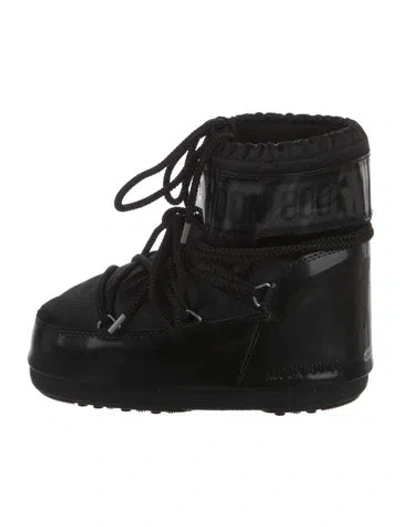 Pre-owned Moon Boot Nylon Lace-up Boots W/ Tags In Black