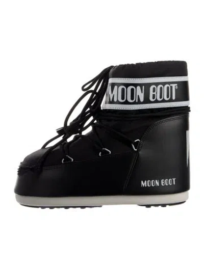 Pre-owned Moon Boot Nylon Lace-up Boots W/ Tags In Blue