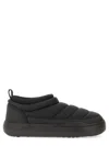 Moon Boot Park Soft Nylon Slip-on Sneakers In Black