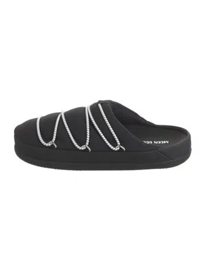 Pre-owned Moon Boot Nylon Sneakers In Black