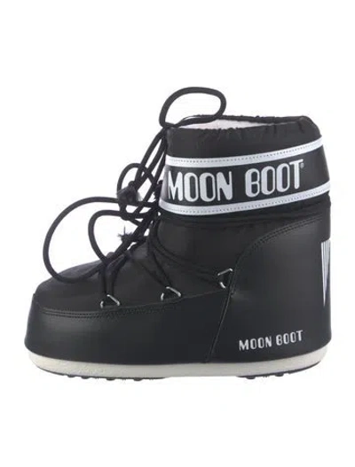 Pre-owned Moon Boot Nylon Snow Boots In Black