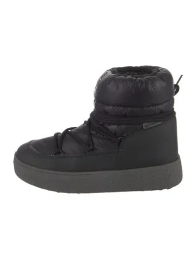 Pre-owned Moon Boot Nylon Snow Boots In Black