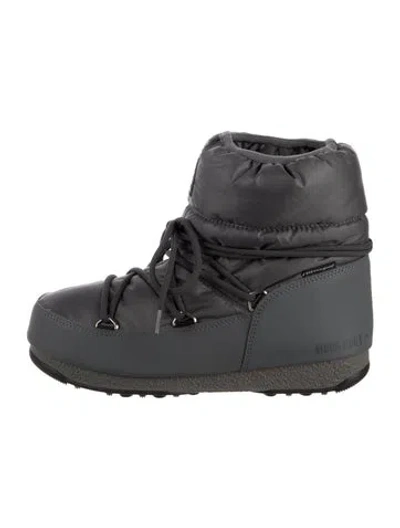 Pre-owned Moon Boot Nylon Snow Boots In Black