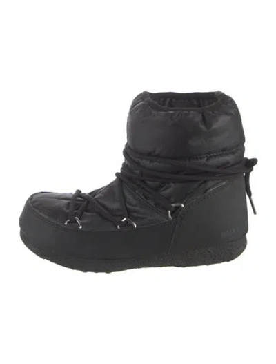 Pre-owned Moon Boot Nylon Snow Boots In Black