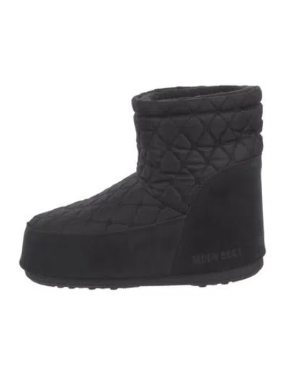 Pre-owned Moon Boot Nylon Snow Boots In Black