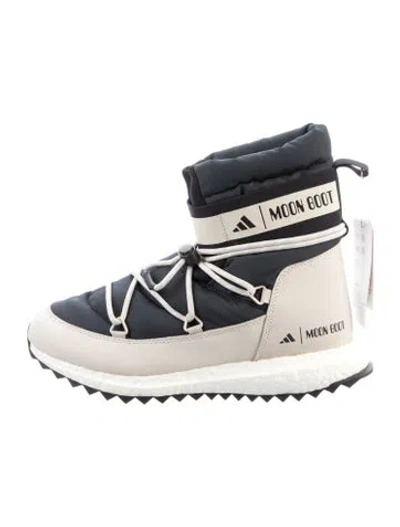 Pre-owned Moon Boot Nylon Snow Boots In Blue