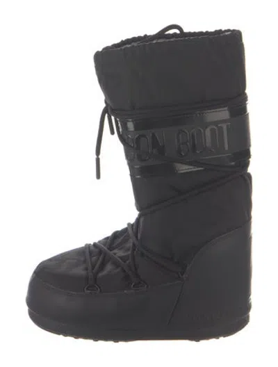 Pre-owned Moon Boot Nylon Snow Boots In Blue