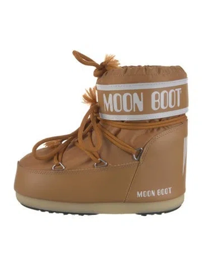 Pre-owned Moon Boot Nylon Snow Boots In Brown