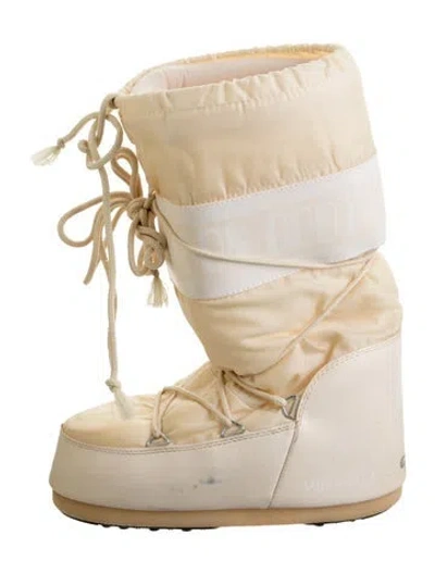 Pre-owned Moon Boot Nylon Snow Boots In Neutral