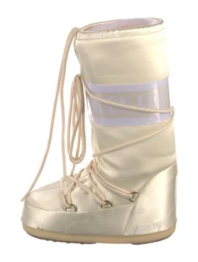Pre-owned Moon Boot Nylon Snow Boots In Neutrals