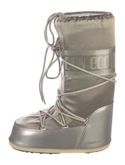 Pre-owned Moon Boot Nylon Snow Boots In Neutrals