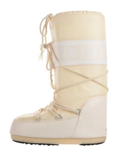 Pre-owned Moon Boot Nylon Snow Boots In Neutrals