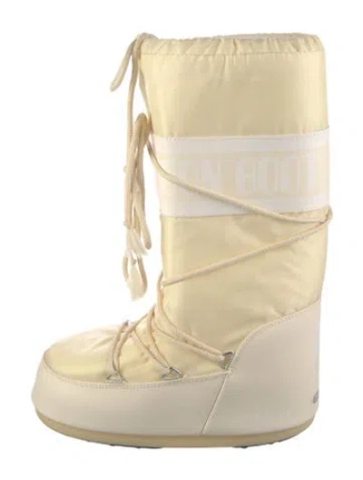 Pre-owned Moon Boot Nylon Snow Boots In Neutrals