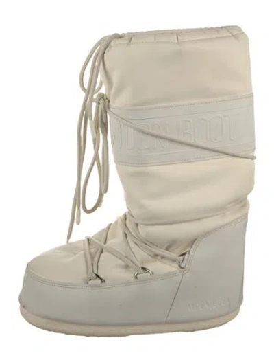 Pre-owned Moon Boot Nylon Snow Boots In Neutrals