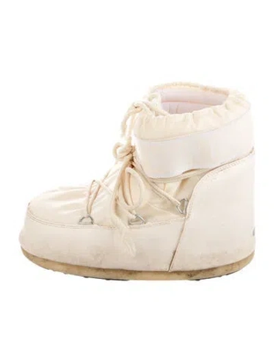 Pre-owned Moon Boot Nylon Snow Boots In Neutrals